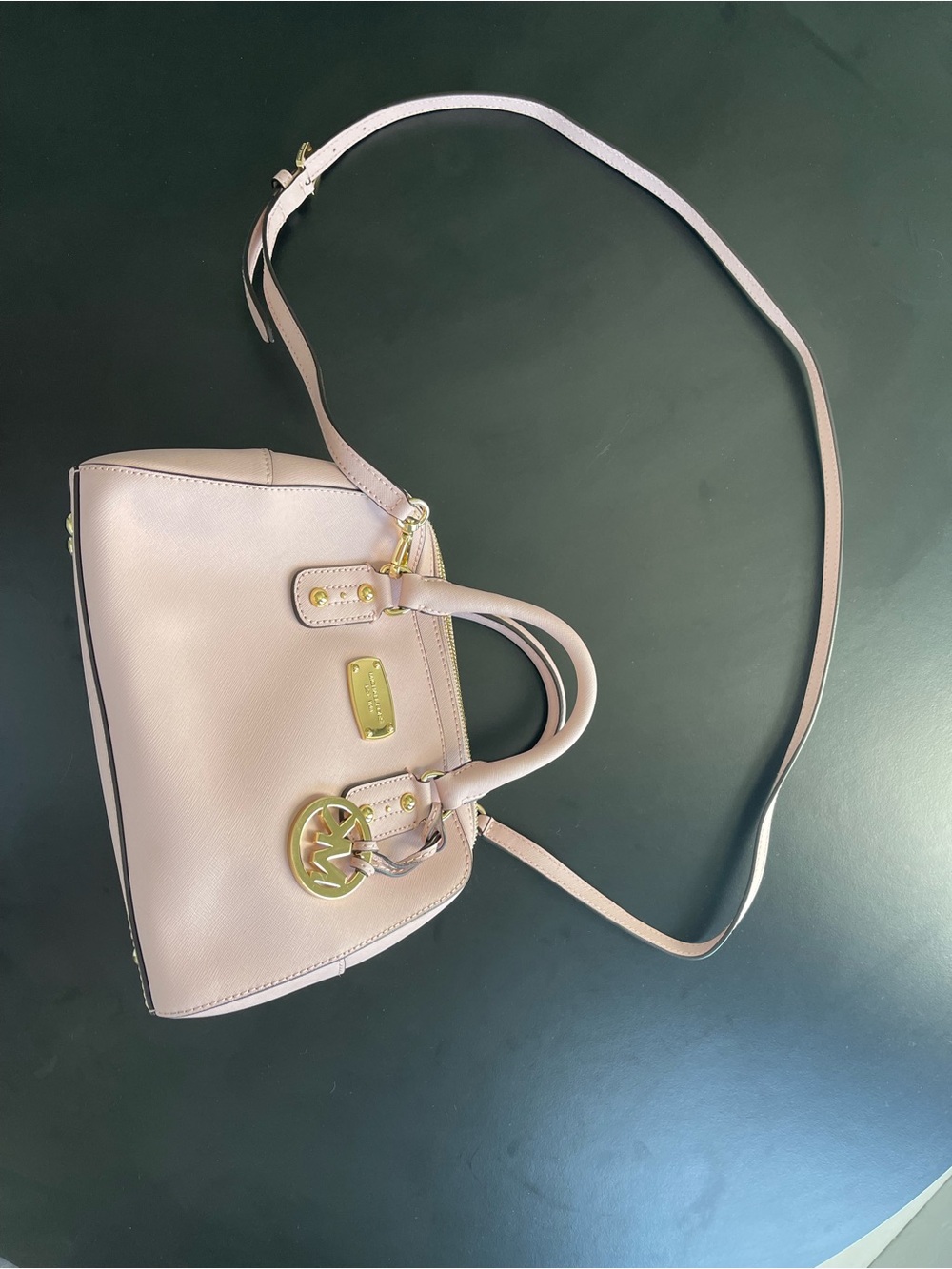 Michael Kors Blush Pink Saffiano Crossbody Satchel